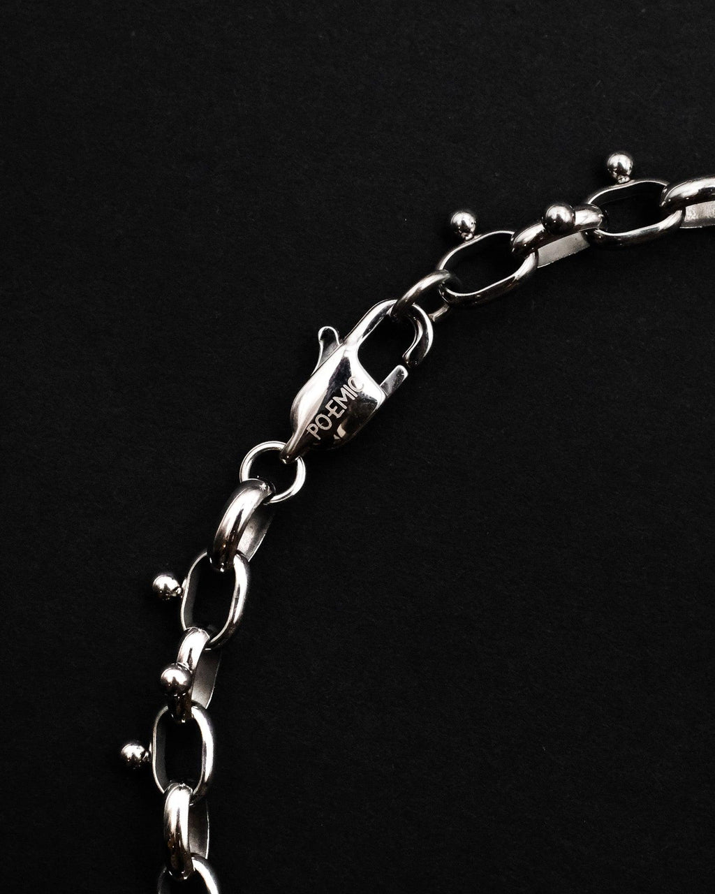 Detail shot of Apéritif Bracelet from Waterproof Collection on black background